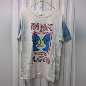 Pink Floyd White and Blue Short Sleeve Tee